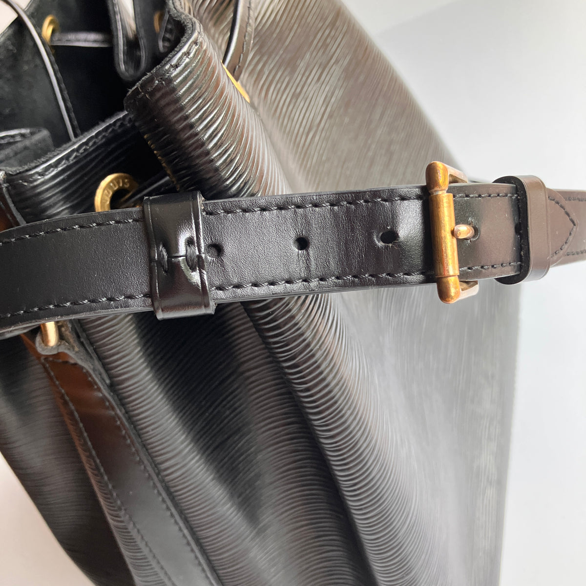 Louis Vuitton Vintage Petit Noé Black Epi Bucket Bag