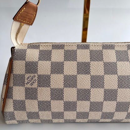 Louis Vuitton Eva PM Damier Azur Clutch/ Crossbody Bag