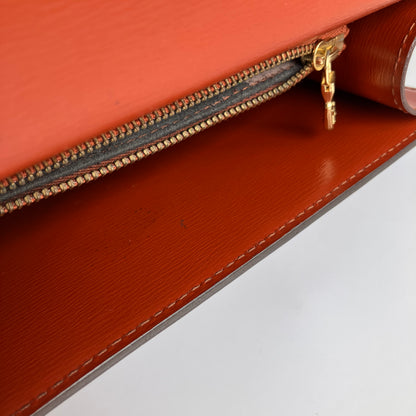 Louis Vuitton Vintage Malesherbes Brown Epi Top Handle Bag