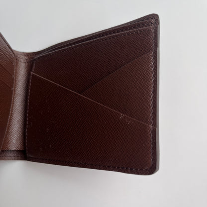 Louis Vuitton Damier Ebene Coated Canvas Multiple Bifold Wallet