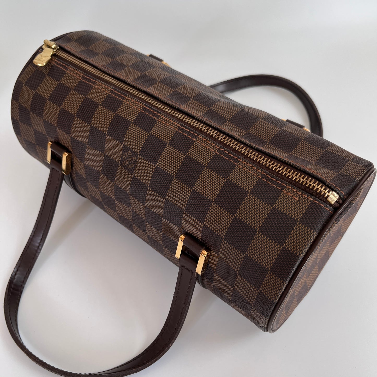Louis Vuitton Papillon Damier Ebène 26 Top Handle Bag