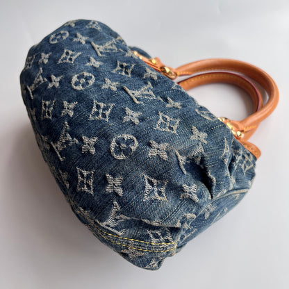 Louis Vuitton Pleaty Denim Top Handle Bag