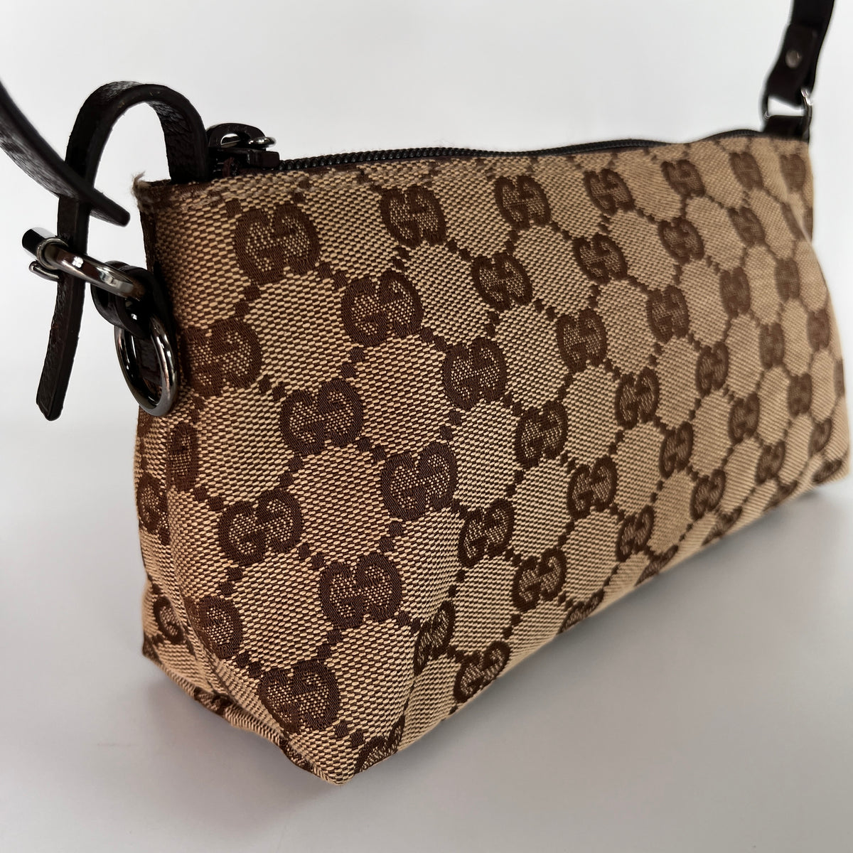 Gucci Vintage GG Canvas Small Pochette