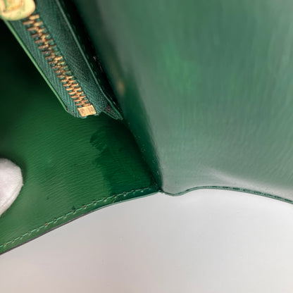 Louis Vuitton Vintage Malesherbes Green Epi Top Handle Bag