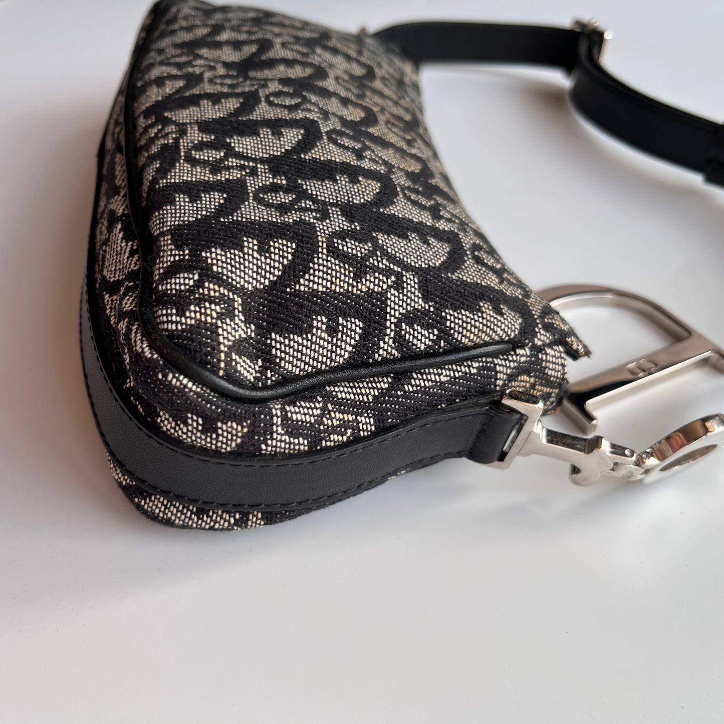 Christian Dior Vintage Oblique One Shoulder Pouch