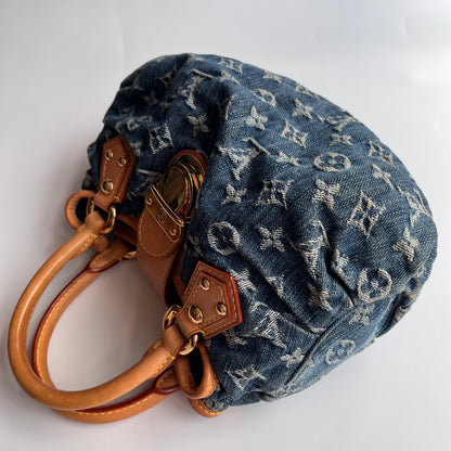 Louis Vuitton Pleaty Denim Top Handle Bag