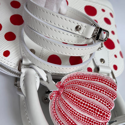 Louis Vuitton x Yayoi Kusama White Alma BB Epi