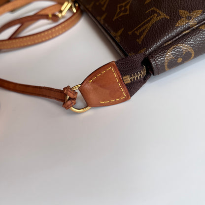 LV Vintage Monogram Pochette With Crossbody Strap