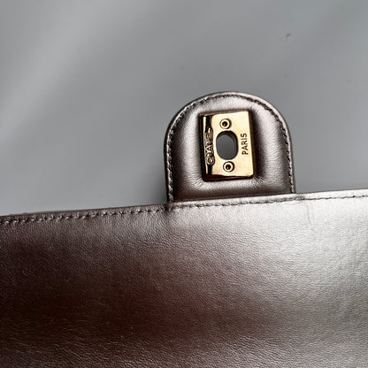 Chanel Quilted Gradient Metallic Lambskin Like A Wallet Flap Crossbody Bag