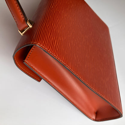 Louis Vuitton Vintage Malesherbes Brown Epi Top Handle Bag