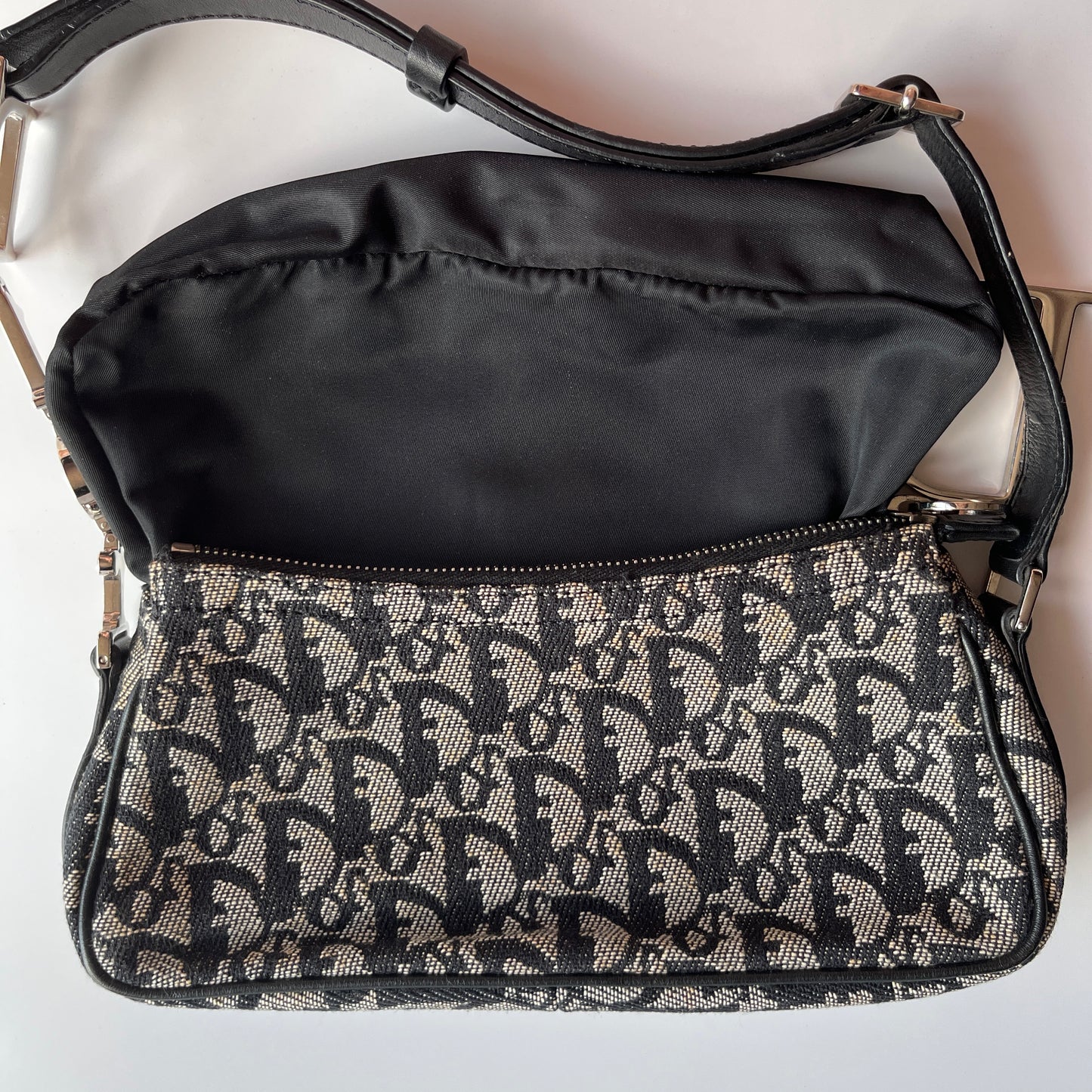 Christian Dior Vintage Oblique One Shoulder Pouch