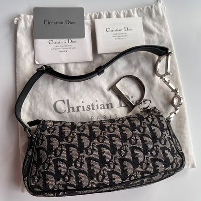 Christian Dior Vintage Oblique One Shoulder Pouch