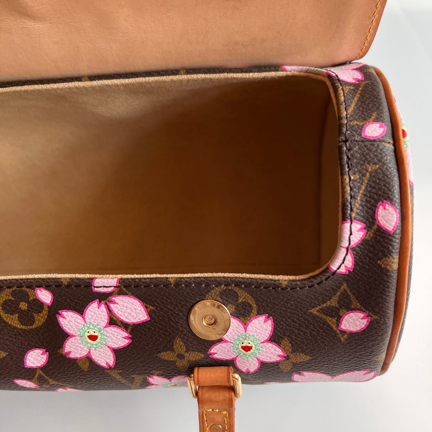 Louis Vuitton x Takashi Murakami Papillon Cherry Blossoms Top Handle Bag NO KEY
