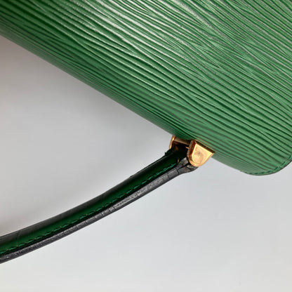 Louis Vuitton Vintage Malesherbes Green Epi Top Handle Bag