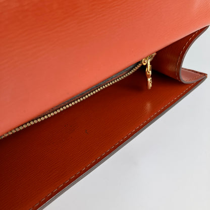 Louis Vuitton Vintage Malesherbes Brown Epi Top Handle Bag