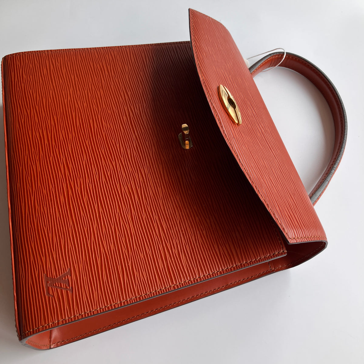 Louis Vuitton Vintage Malesherbes Brown Epi Top Handle Bag
