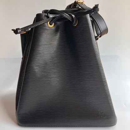 Louis Vuitton Vintage Petit Noé Black Epi Bucket Bag
