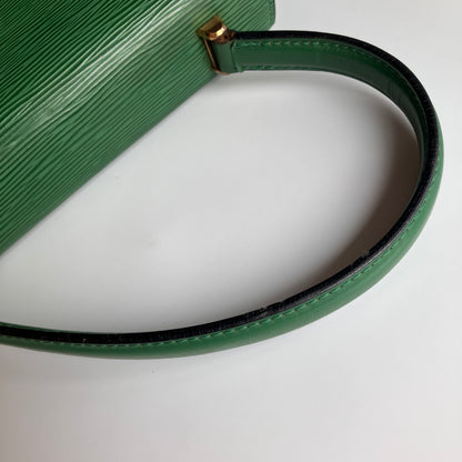 Louis Vuitton Vintage Malesherbes Green Epi Top Handle Bag