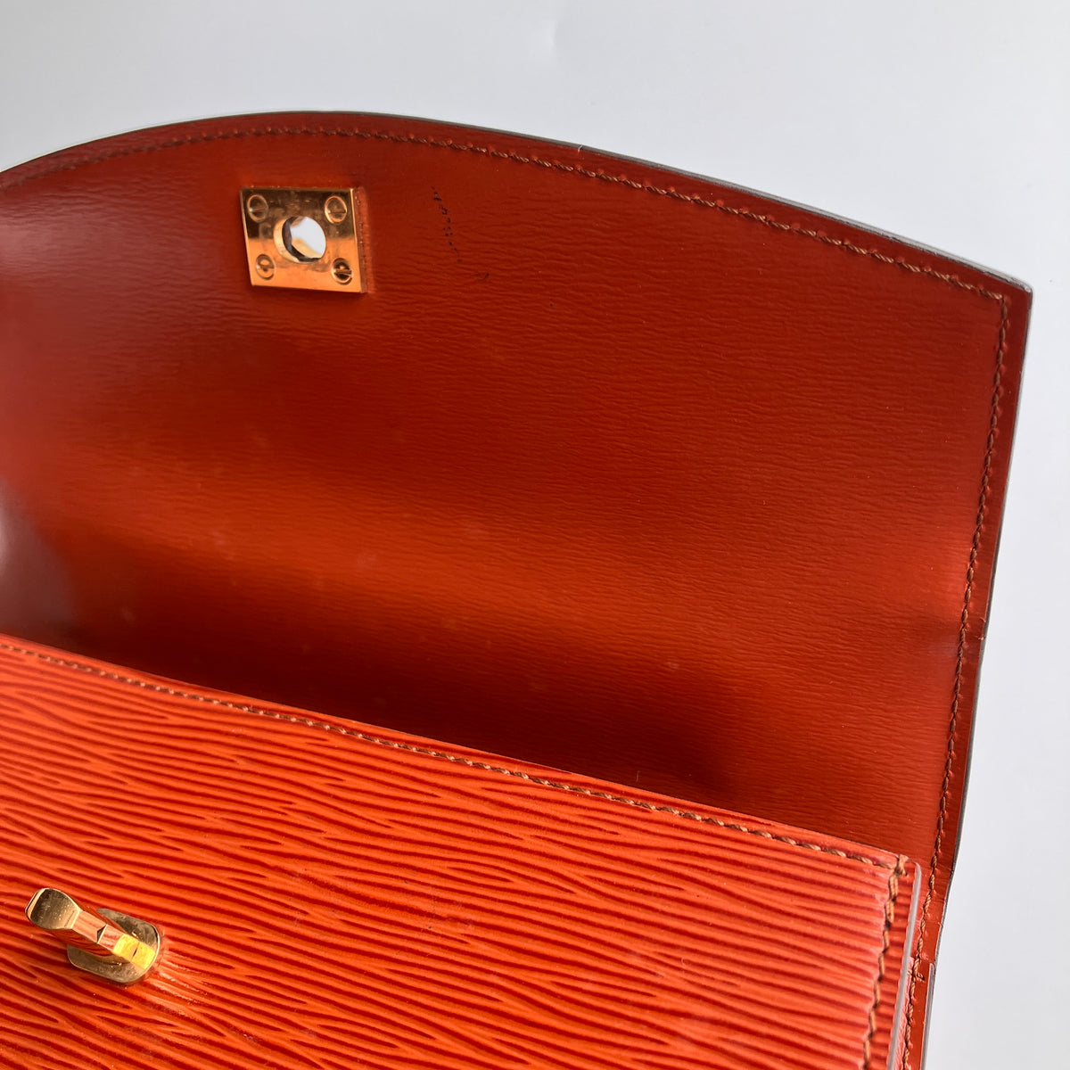Louis Vuitton Vintage Malesherbes Brown Epi Top Handle Bag