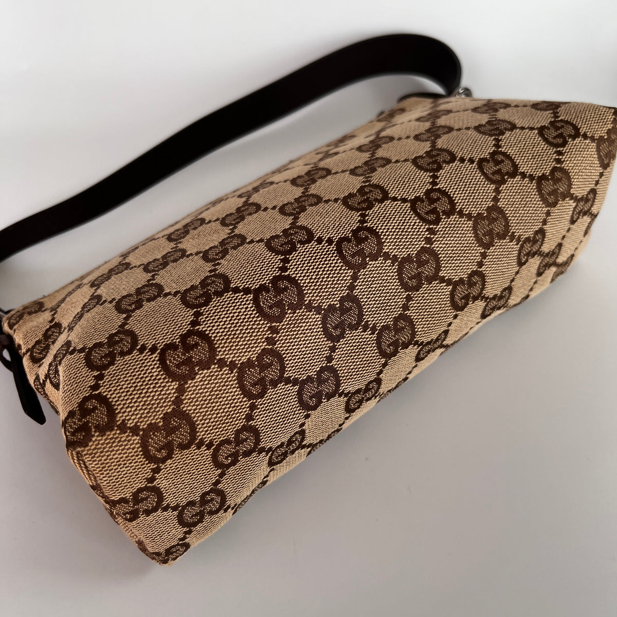 Gucci Vintage GG Canvas Small Pochette