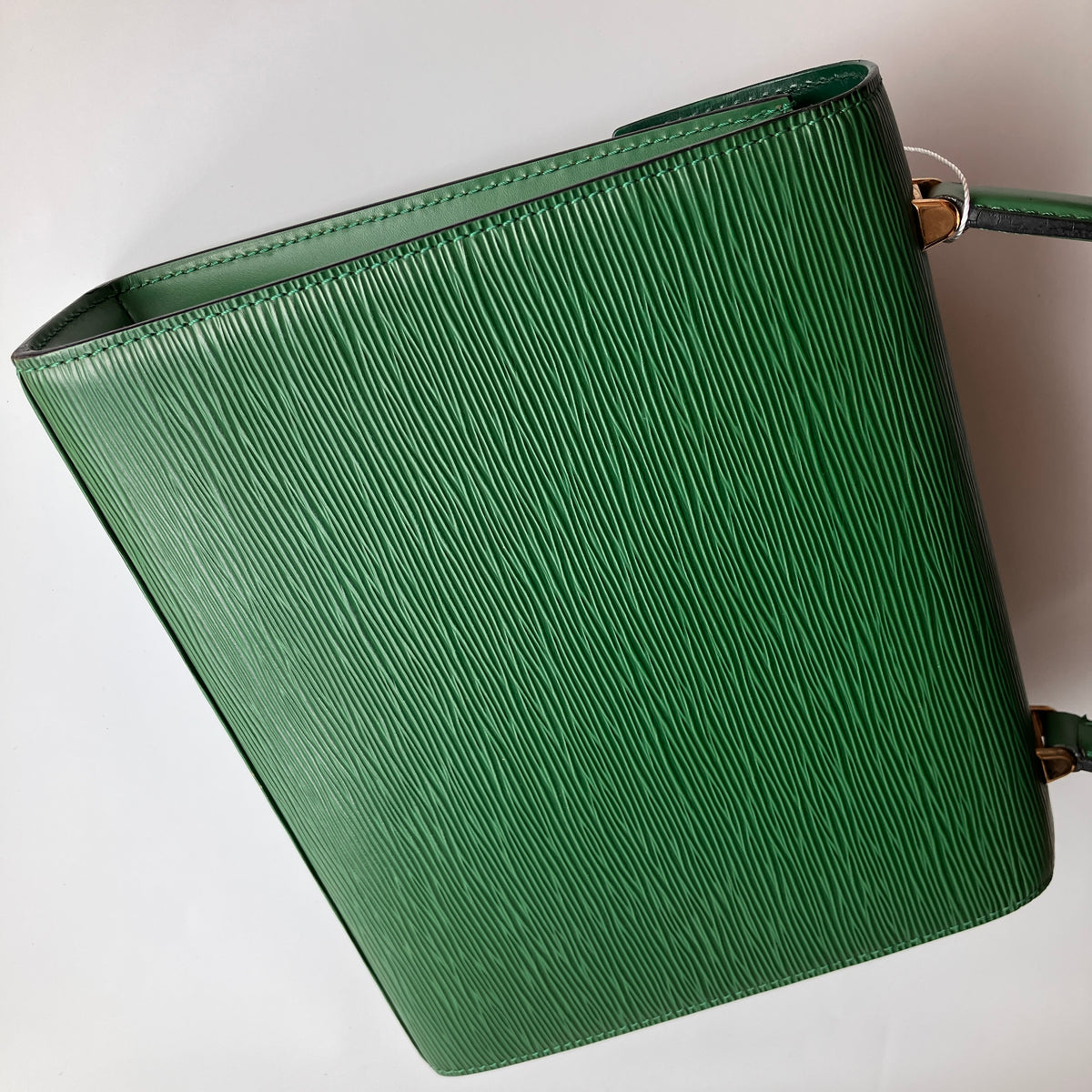 Louis Vuitton Vintage Malesherbes Green Epi Top Handle Bag