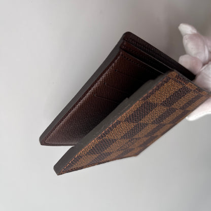 Louis Vuitton Damier Ebene Coated Canvas Multiple Bifold Wallet