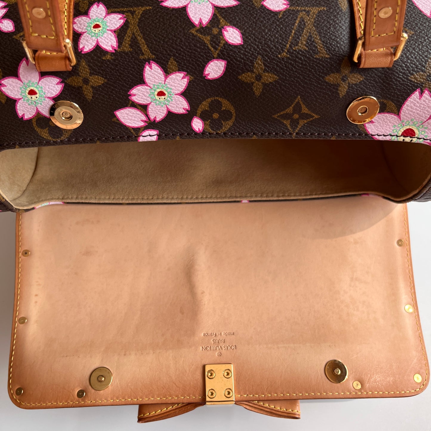 Louis Vuitton x Takashi Murakami Papillon Cherry Blossoms Top Handle Bag NO KEY