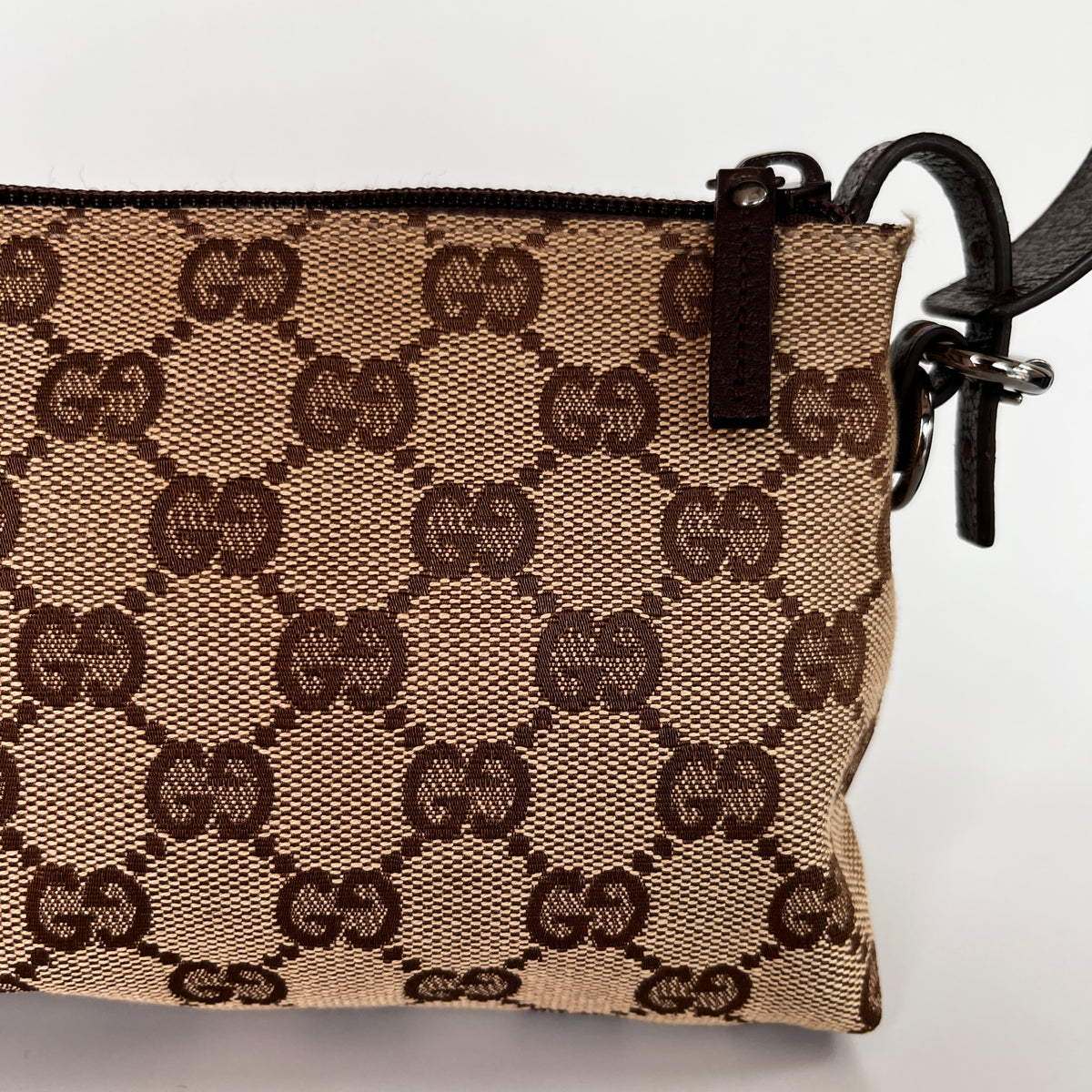 Gucci Vintage GG Canvas Small Pochette