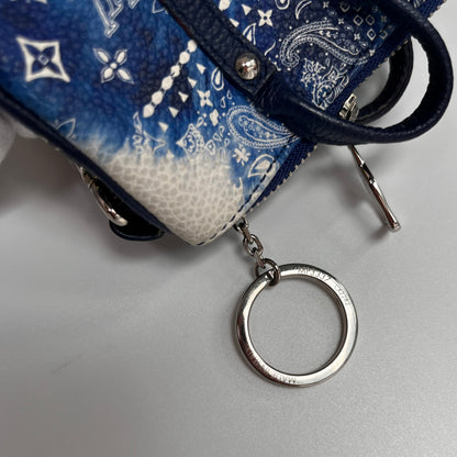 Louis Vuitton Blue Bandana Porto Craie Pouch/ Key Charm