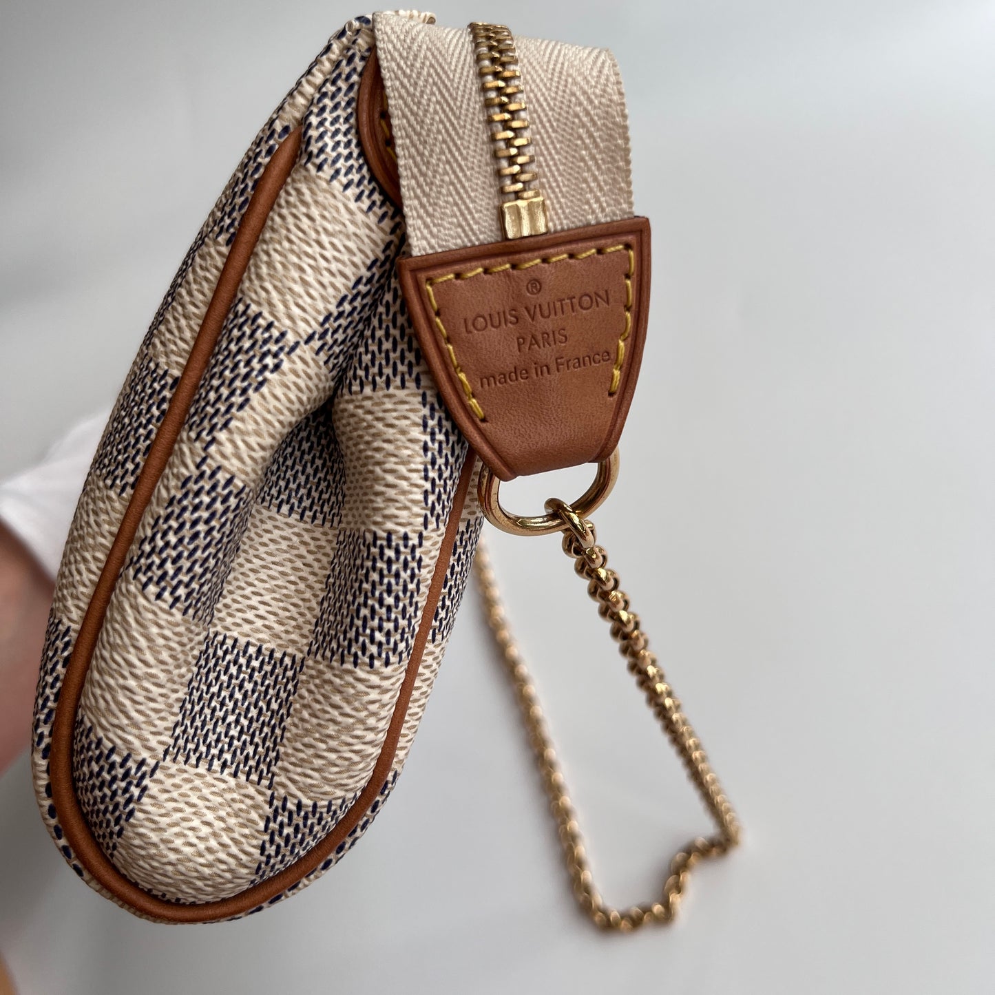 Louis Vuitton Eva PM Damier Azur Clutch/ Crossbody Bag