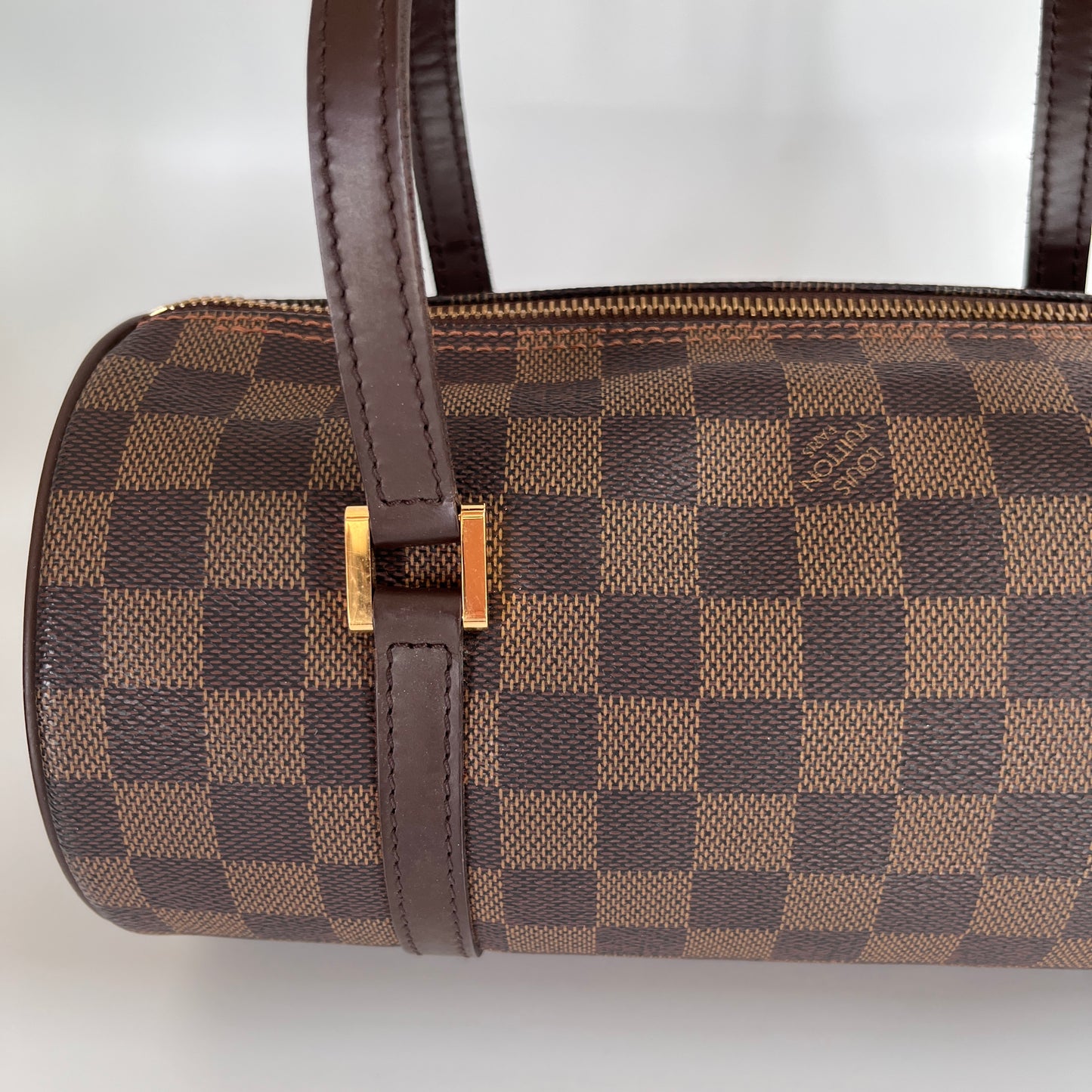 Louis Vuitton Papillon Damier Ebène 26 Top Handle Bag
