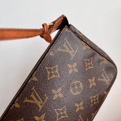 LV Vintage Monogram Pochette With Crossbody Strap