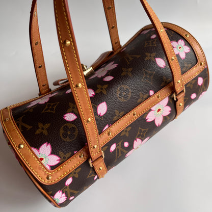 Louis Vuitton x Takashi Murakami Papillon Cherry Blossoms Top Handle Bag NO KEY