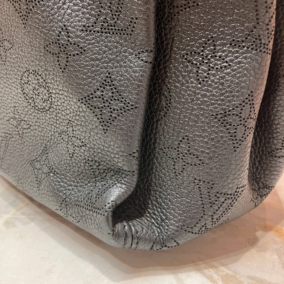Louis Vuitton Mahina Babylone PM Black Tote 2Way Bag