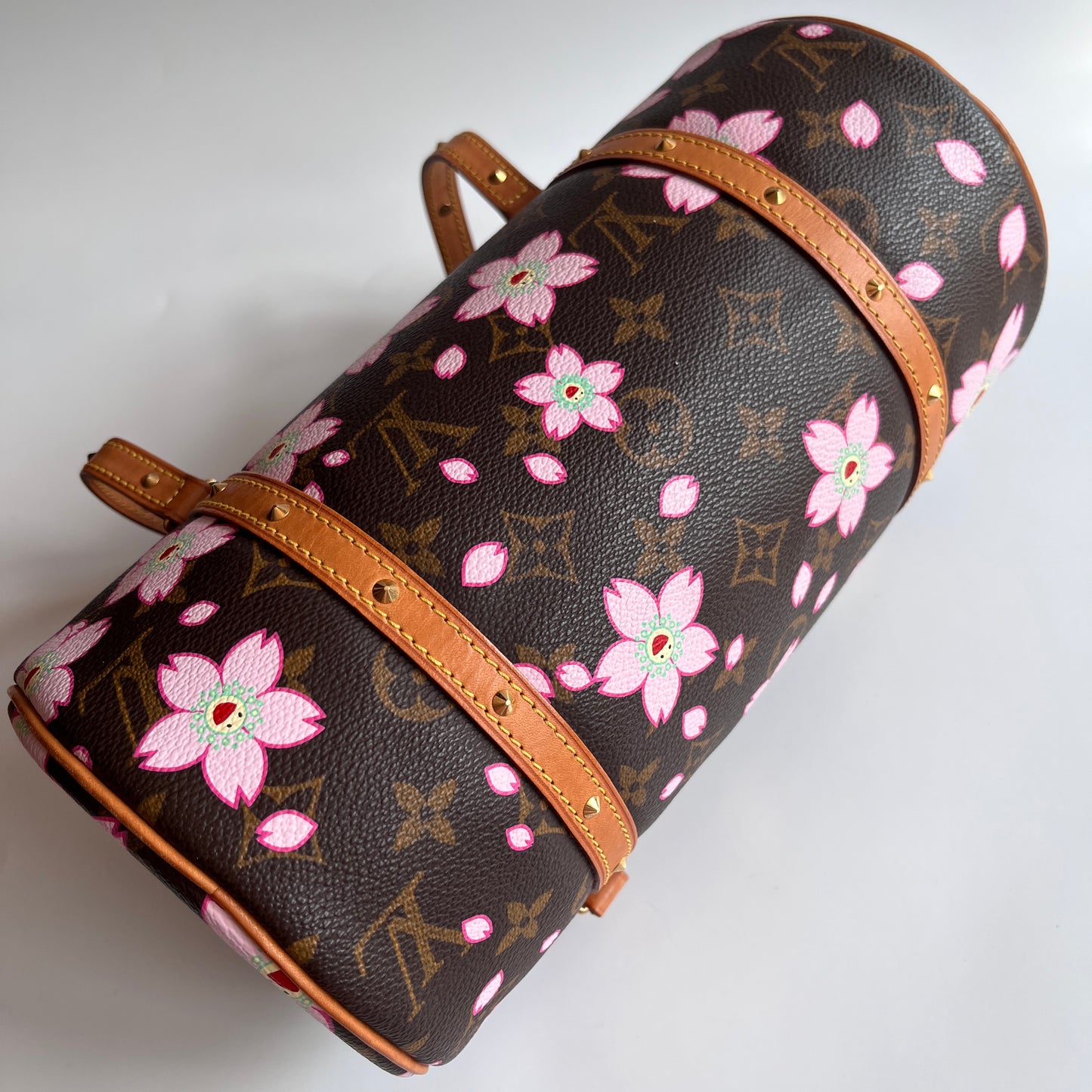 Louis Vuitton x Takashi Murakami Papillon Cherry Blossoms Top Handle Bag NO KEY