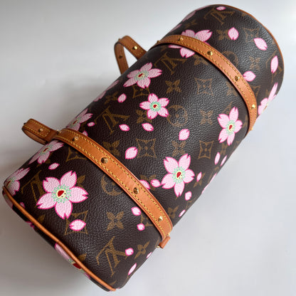 Louis Vuitton x Takashi Murakami Papillon Cherry Blossoms Top Handle Bag NO KEY