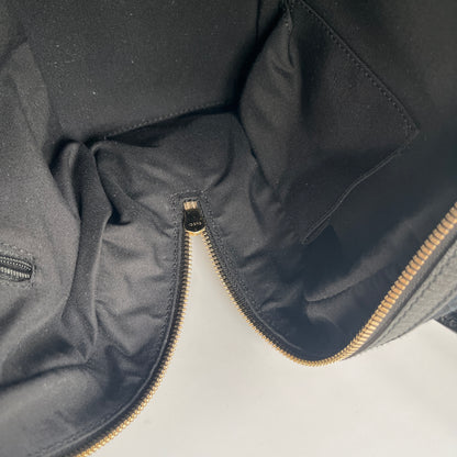 Gucci Princy Black Canvas Sherry Line Shoulder Bag