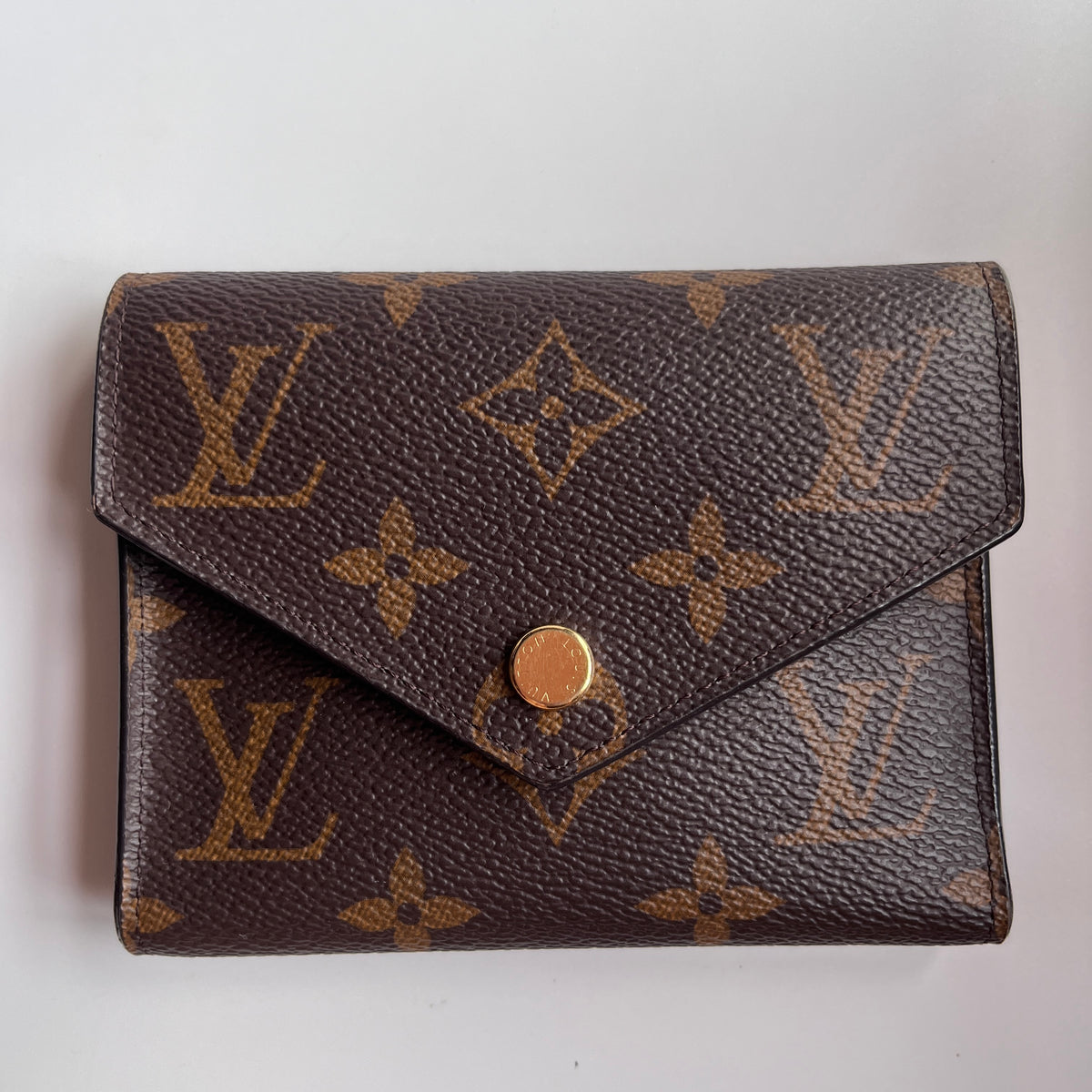 Louis Vuitton Victorine Monogram Coated Canvas Wallet RFID