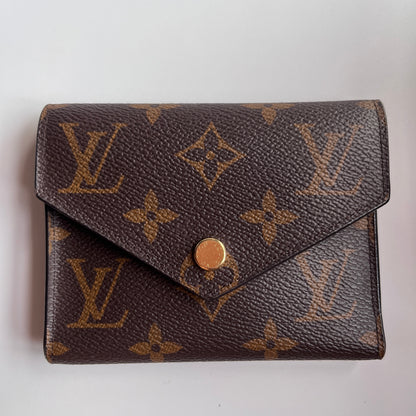 Louis Vuitton Victorine Monogram Coated Canvas Wallet RFID