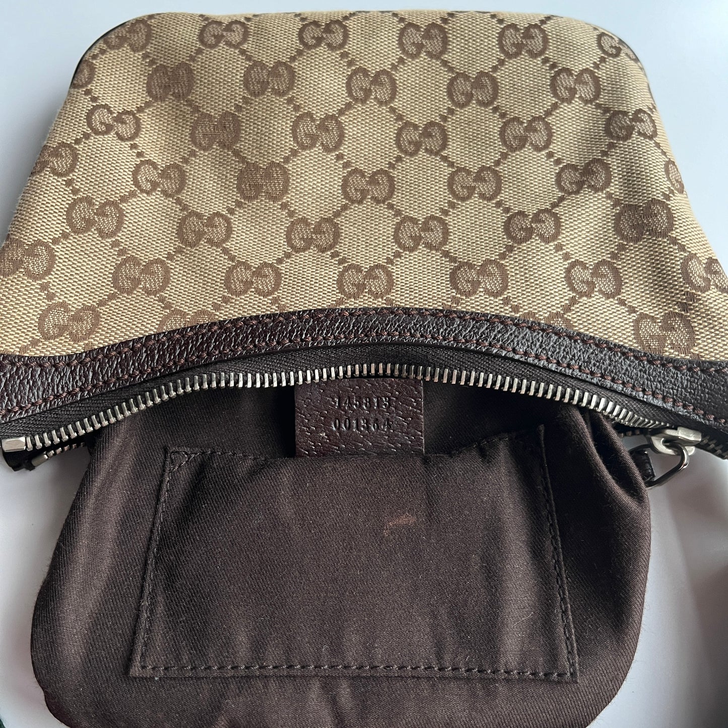 Gucci Vintage GG Canvas Pochette