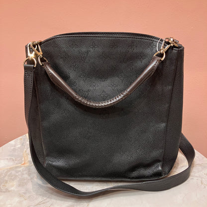 Louis Vuitton Mahina Babylone PM Black Tote 2Way Bag