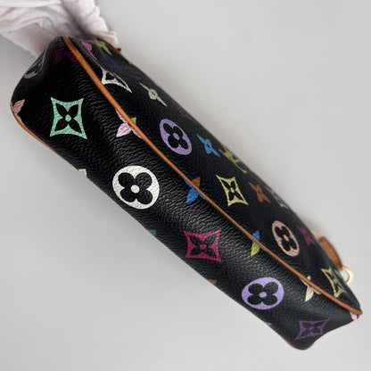 Louis Vuitton x Takashi Murakami Black Multicolor Pochette