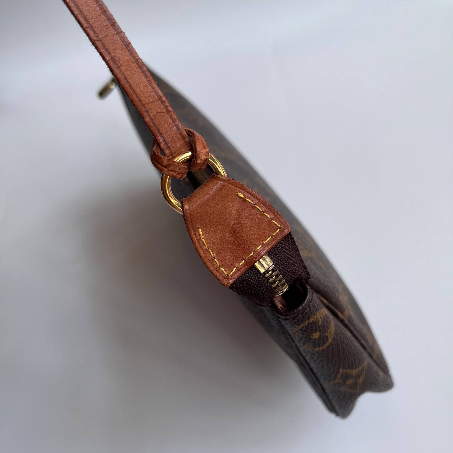 LV Vintage Monogram Pochette With Crossbody Strap