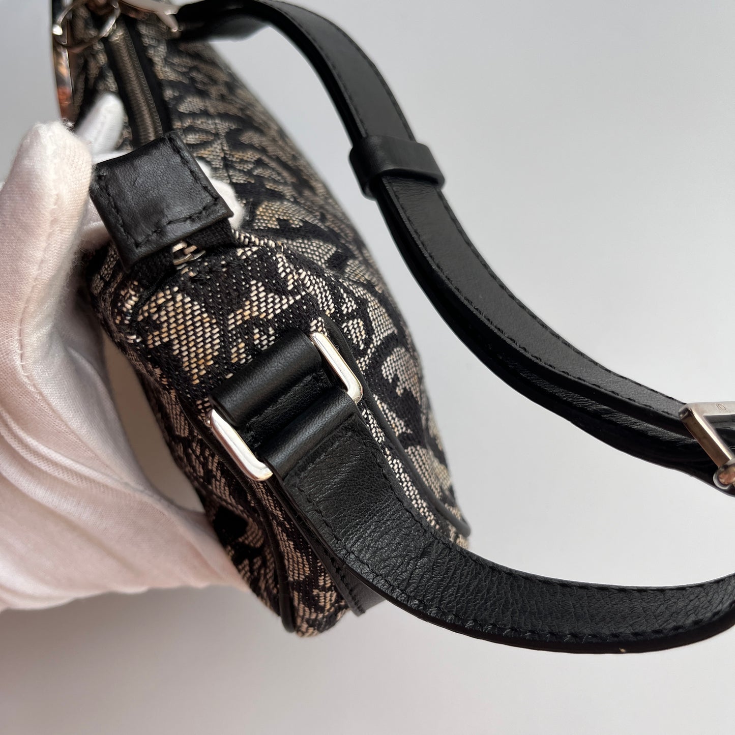 Christian Dior Vintage Oblique One Shoulder Pouch