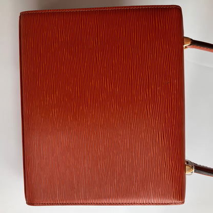 Louis Vuitton Vintage Malesherbes Brown Epi Top Handle Bag