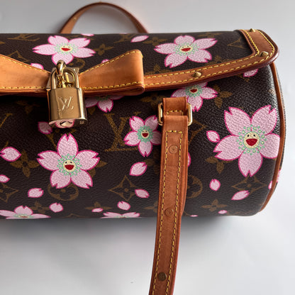 Louis Vuitton x Takashi Murakami Papillon Cherry Blossoms Top Handle Bag NO KEY