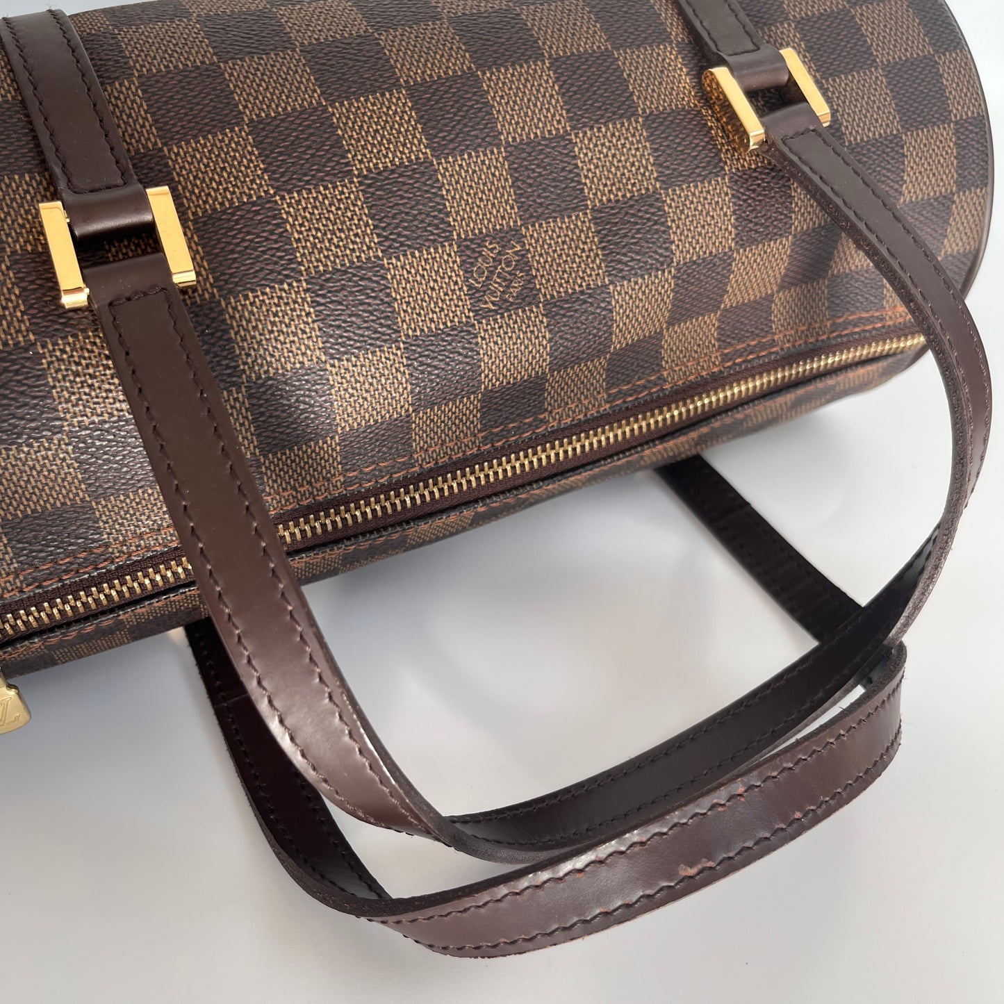 Louis Vuitton Papillon Damier Ebène 26 Top Handle Bag
