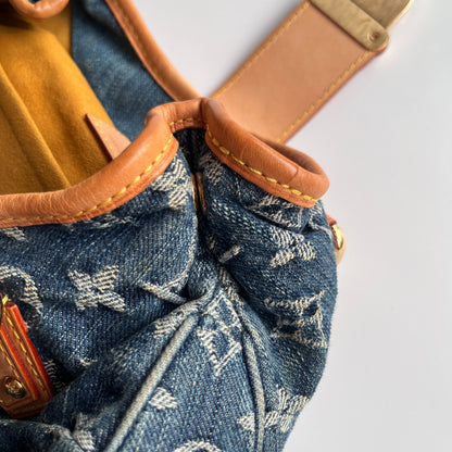 Louis Vuitton Pleaty Denim Top Handle Bag