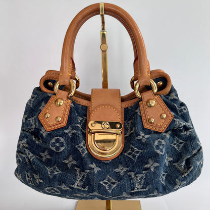 Louis Vuitton Pleaty Denim Top Handle Bag