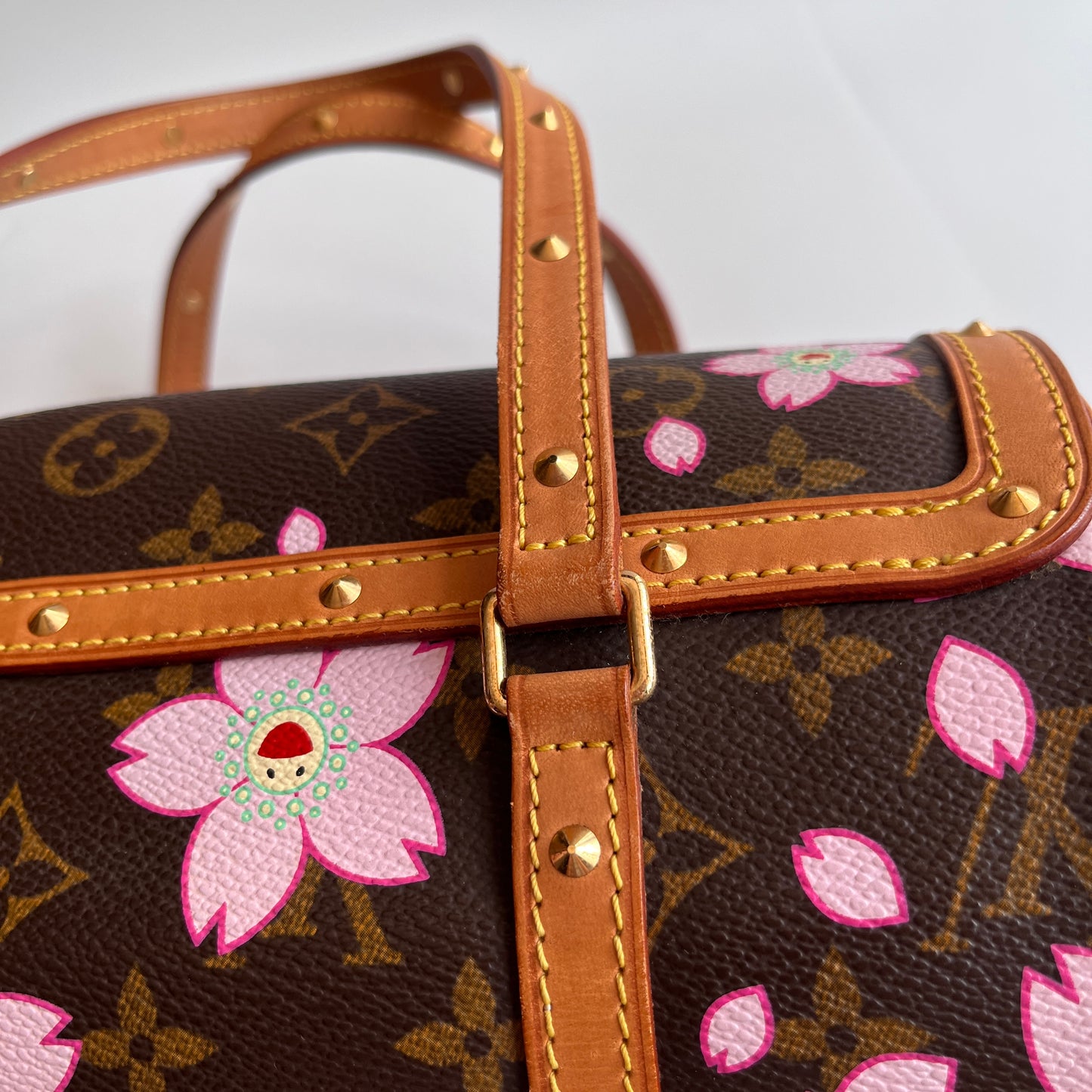 Louis Vuitton x Takashi Murakami Papillon Cherry Blossoms Top Handle Bag NO KEY